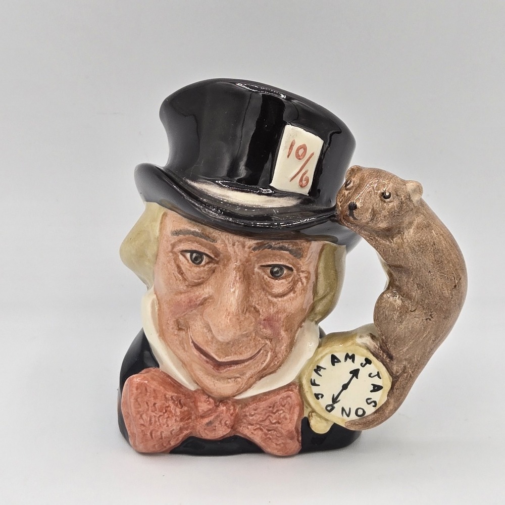Royal Doulton Mad Hatter Small‎ Character Toby Jug Mug D6602 Vintage